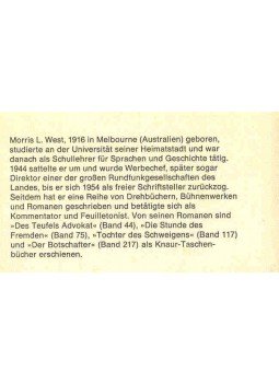 West, Morris L. - Der zweite Sieg West, Morris L. - Der zweite Sieg, null 1970 antikvár könyv