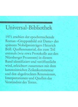 BELLMANN, WERNER - Erläuterungen und Dokumente - Heinrich Böll: Gruppenbild mit Dame, null 2002 antikvár könyv