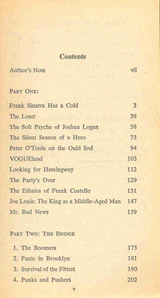 Talese, Gay - Fame and Obscurity