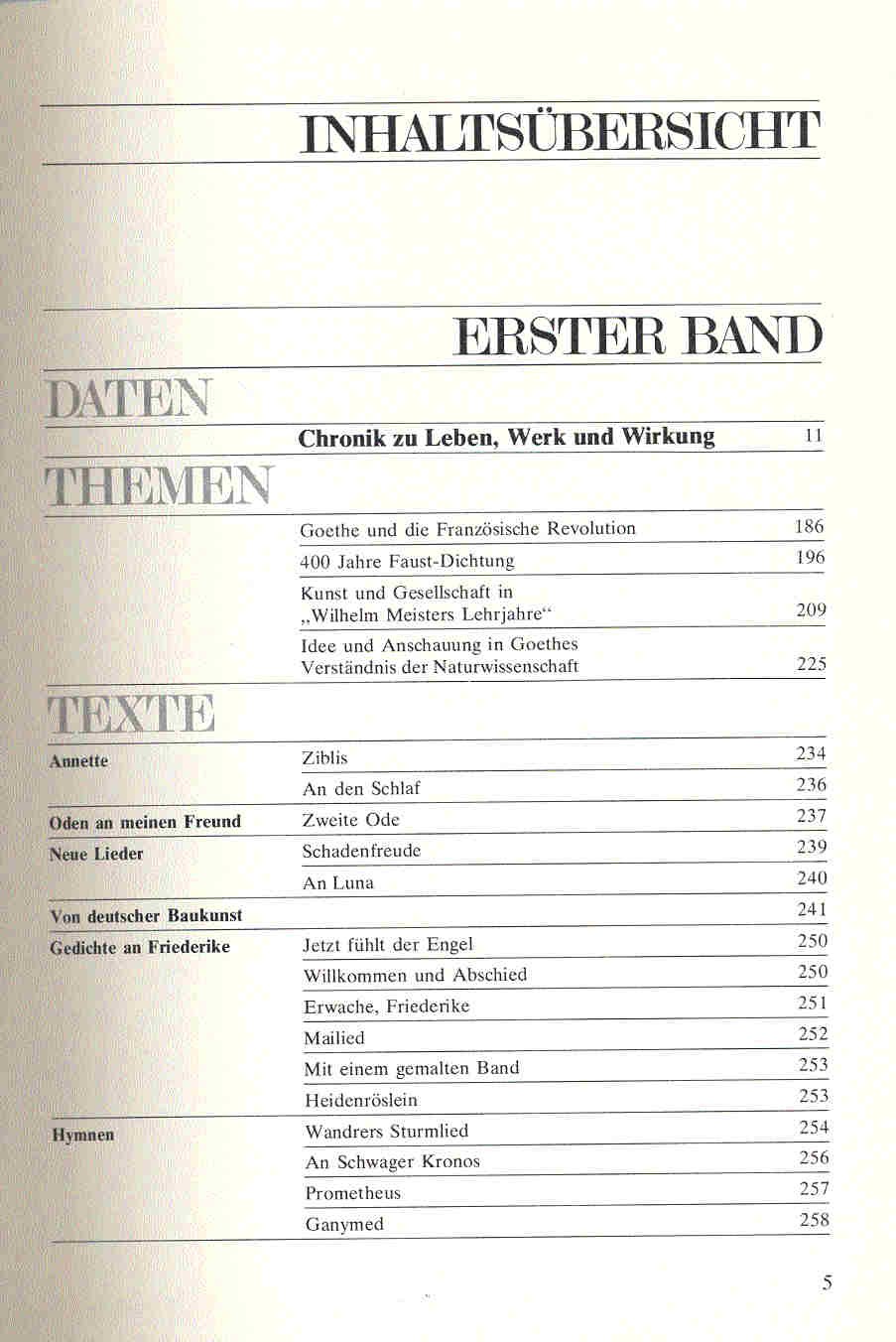 HÖLLERER-MÄRZ, HILDE,ONNENBREIT, ROLAND,WETZEL, CHRISTOPH - Johann Wolfgang Goethe I.