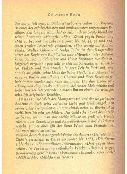 VASZARY, GÁBOR VON - Wenn man Freunde hat - Pariser Geschichten, null 1958 antikvár könyv