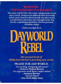Farmer, Philip José - Dayworld Rebel Farmer, Philip José - Dayworld Rebel, null 1988 antikvár könyv