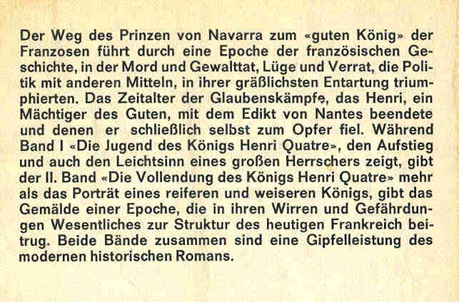 Mann, Heinrich - Die Vollendung des Königs Henri Quatre