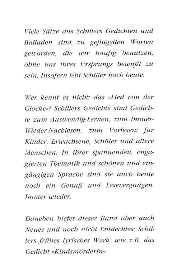 Schiller, Friedrich - Gesammelte Gedichte - Lieder, Balladen, Sonette, Epigramme, Elegien, Xenien