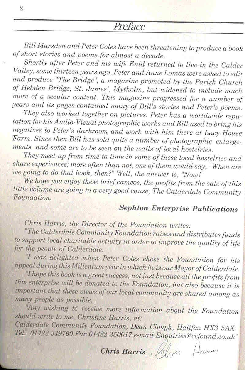 Bill Marsden,Coles, Peter - Chasing Shadows - In The Calder Valley
