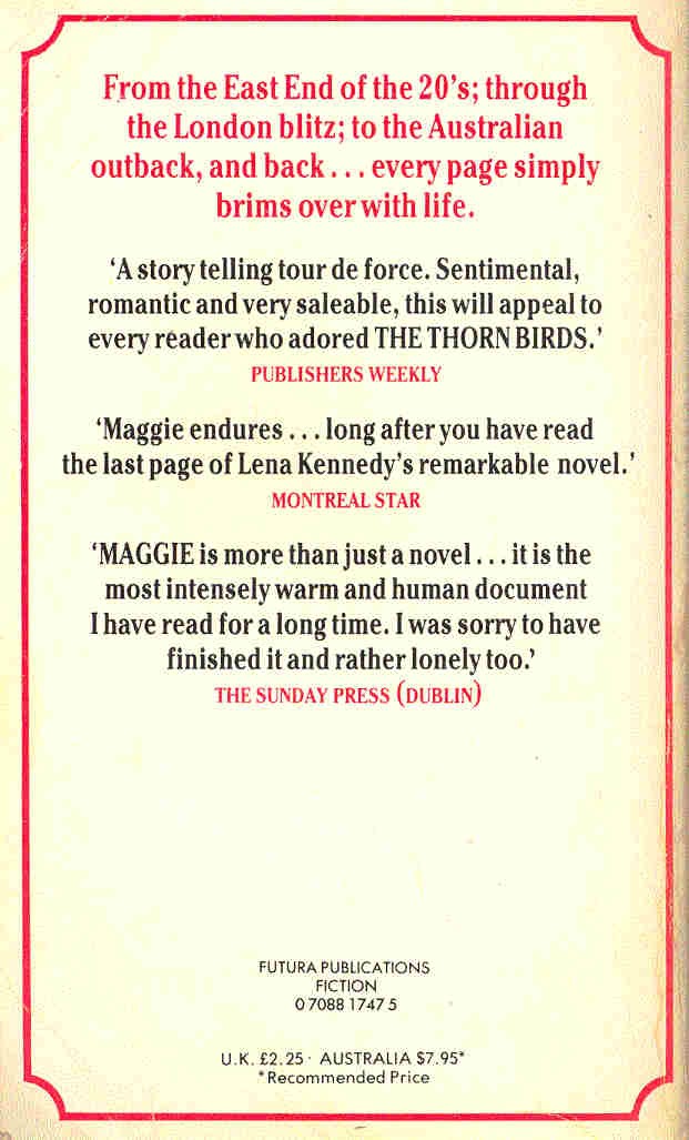 KENNEDY, LENA - Maggie
