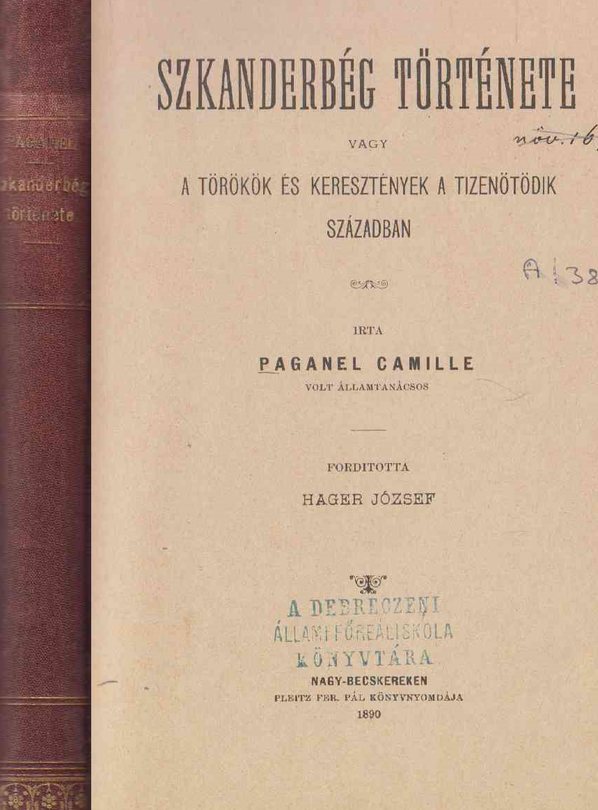Camille Paganel - Szkanderbég története