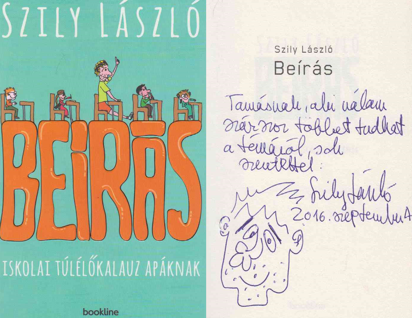 Szily László - Beírás (dedikált)
