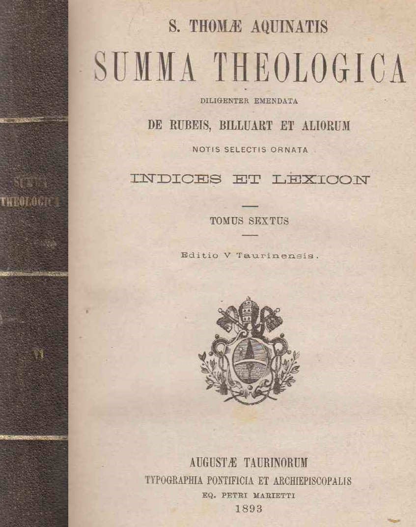 Aquinói Szent Tamás - Summa Theologica VI.