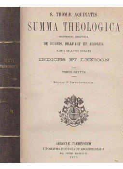 Aquinói Szent Tamás - Summa Theologica VI. Aquinói Szent Tamás - Summa Theologica VI., Torino 1893 antikvár könyv