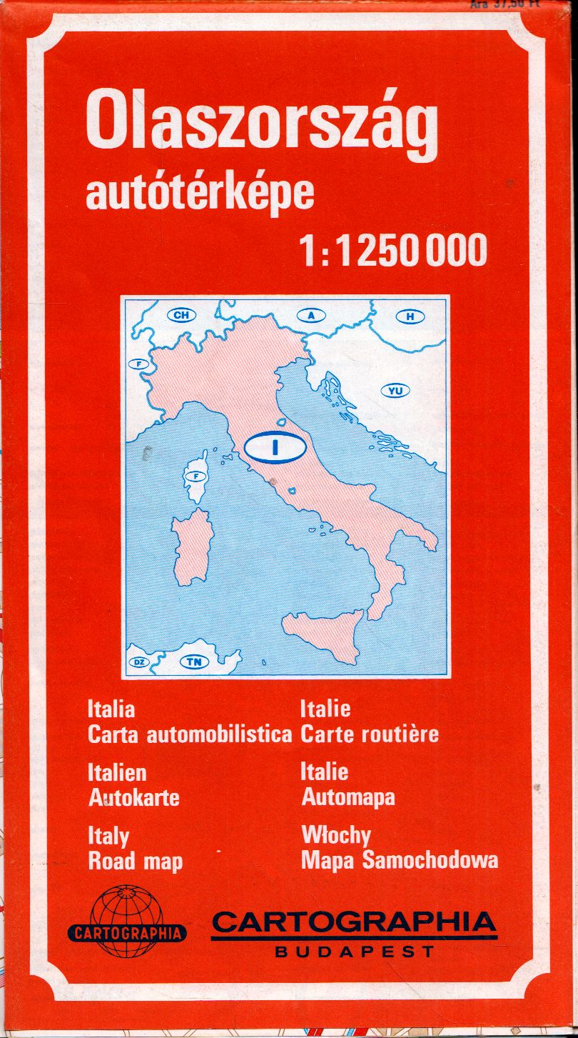  - Olaszország autótérképe 1:1250000