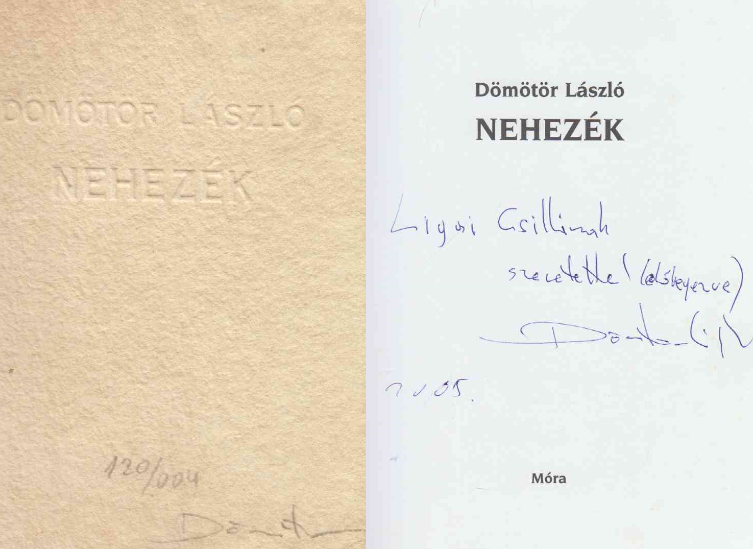 Dömötör László - Nehezék (dedikált)