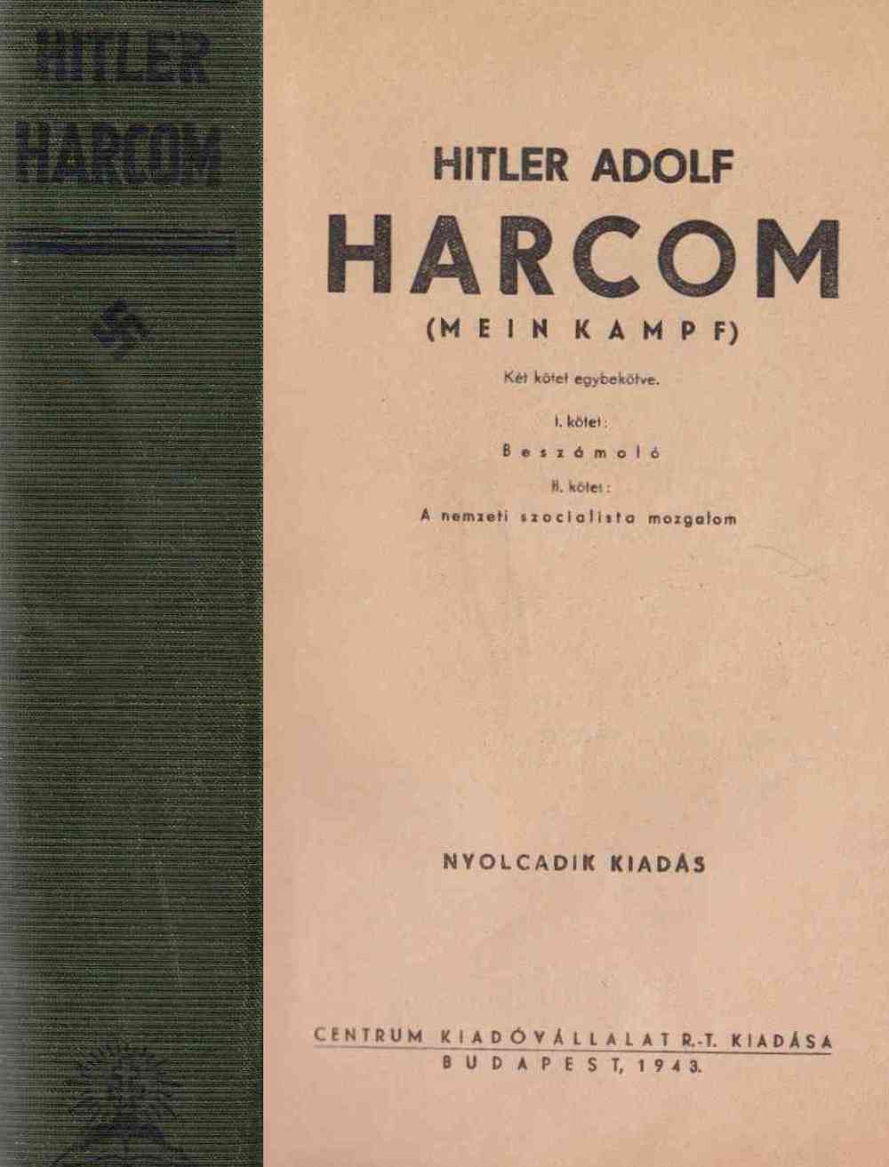 Hitler, Adolf - Harcom (Mein Kampf)